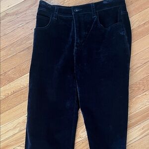 Navy Velvet Pants